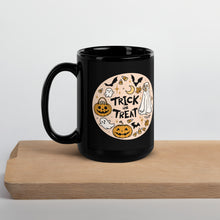 Load image into Gallery viewer, Halloween Dog Ghost Mug – Trick or Treat with Bats, Candy Corn &amp; Pumpkins – Perfect for Dog Lovers!